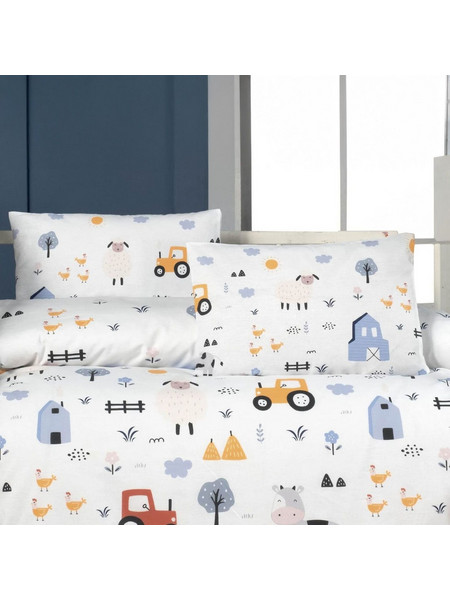 Beauty Home Ζεύγος μαξιλαροθήκες βρεφικές Art 5601 35x45 Γαλάζιο Γαλάζιο
