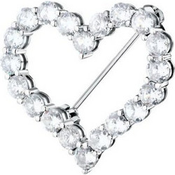 MORELLATO NOBILE BROOCH SILV925 HEART CZ RH
