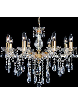 ΠΟΛΥΕΛΑΙΟΣ 8ΦΩΤΟΣ ΜΕ ΚΡΥΣΤΑΛΛΑ ΧΡΥΣΟΣ 63x56cm Eurolamp 757-12032