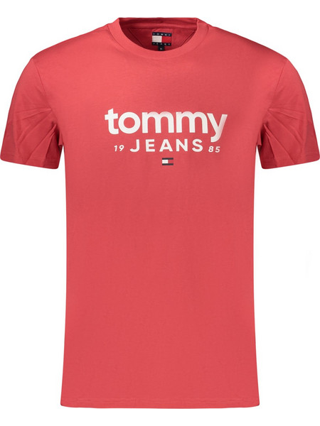 TOMMY HILFIGER MEN'S SHORT-SLEEVED T-SHIRT, RED Κόκκινο
