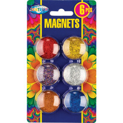 ΜΑΓΝΗΤΕΣ CENTRUM GLITTER 30mm (μπλίστερ 6τεμ.)