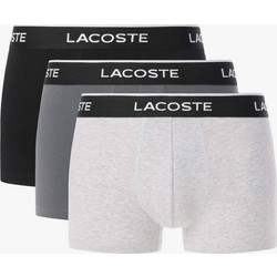 Lacoste σετ ανδρικά εσώρουχα trunk με λογότυπο (3 τεμάχια) - 5H1300-00 Ανθρακί