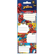 ΕΤΙΚΕΤΕΣ ΑΥΤΟΚ SPIDERMAN 20ΤΕΜ 5ΦΥΛΛΑ
