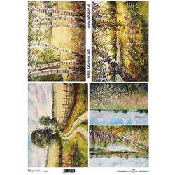 Ριζόχαρτο painting 1" 42x29.7εκ. (ITD-R111L)