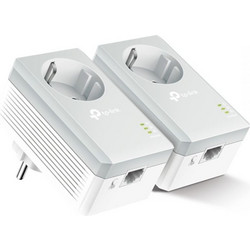 TP-Link TL-PA4010PKIT V4 Powerline Διπλό Kit για Ενσύρματη Σύνδεση με Θύρα Ethernet & Passthrough Πρίζα