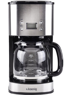 H.Koenig MG30 Inox Προγραμματιζόμενη Καφετιέρα Φίλτρου 1000W