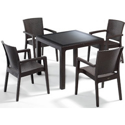 Defence Τραπεζαρία 90x90 BROWN