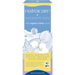 Natracare Maternity Pads Σερβιέτες Λοχείας 5 Σταγόνες 10τμχ