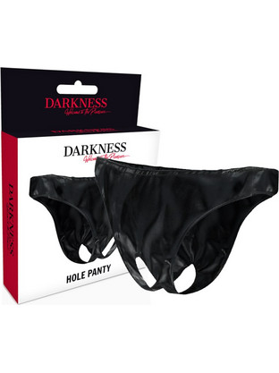DARKNESS OPEN CROTHLESS PANTIES ONE SIZE