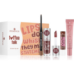 essence toffee talk brown lip set σετ δώρου για τα χείλη 01 Pout Au Chocolat