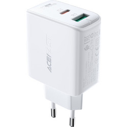 Acefast A5 Φορτιστής Χωρίς Καλώδιο με Θύρα USB-A & USB-C 32W Power Delivery White