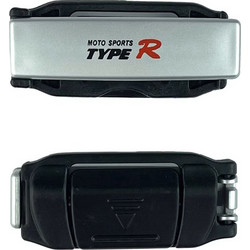 Στοπ Ζώνης Ασφαλείας Ασημί Type-R TR-2538 2 Τεμάχια