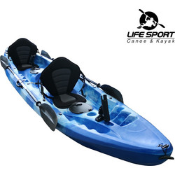 Kayak Life Sport Happiness VK-07 Πλαστικό Kayak 2 Ατόμων Μπλε