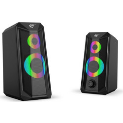 Havit SK202 Ηχεία Υπολογιστή 2.0 10W με RGB Φωτισμό Black