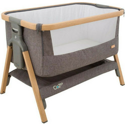 Topmark Tutti Bambini Cozee Λίκνο με Στρώμα & Πλαϊνό Άνοιγμα Γκρι