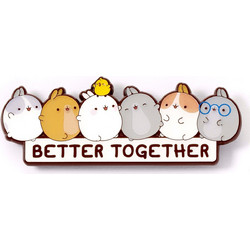 Carat Shop Molang - Better Together Pin Badge (MLPB0130)