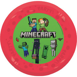 Minecraft Party Σετ Παιδικών Πιάτων 4 Τεμαχίων