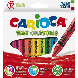 Carioca Wax Crayons Κηρομπογιές Σετ 12τμχ