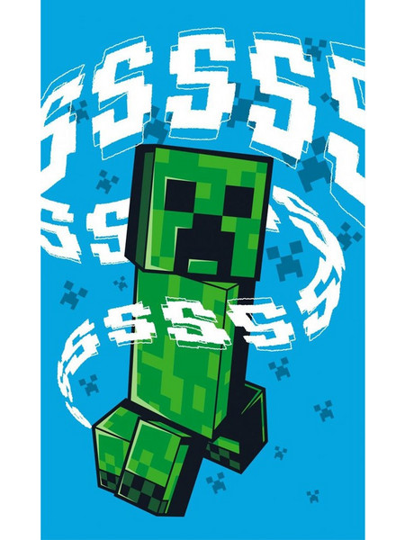Minecraft Hissing Creeper Παιδική Πετσέτα Χεριών και Προσώπου 30x50 εκ