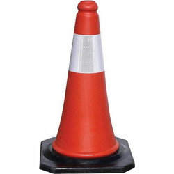 CRESMAN 02863 Κώνος Σήμανσης με Μαύρη Βάση 50cm