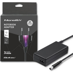 Qoltec Φορτιστής Laptop 65W 19.5V για Dell με Ενσωματωμένο Καλώδιο Τροφοδοσίας 51519