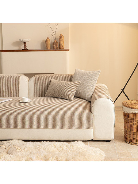 Ανώστρωμα Για Τριθέσιο Καναπέ Polyester 70x210εκ. Vena Beige Melinen 20006677 - MELINEN - 20006677