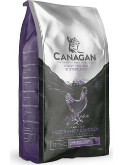 Canagan Senior, Light & Sterilised Grain Free with Free Range Chicken 1.5kg