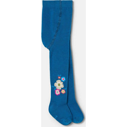 Boboli παιδικό καλσόν με floral print και λογότυπο - 314109 Μπλε