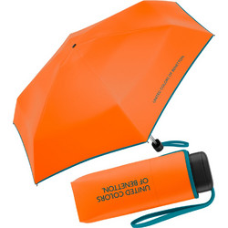 Benetton 56519 Πορτοκαλί Super Mini Χειροκίνητη Ομπρέλα Βροχής