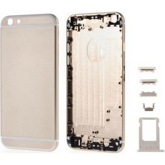 Πίσω Καπάκι Μπαταρίας Υψηλής Ποιότητας για iPhone 6 με Logo / Πλήκτρα και Βάση για SIM - Χρυσό