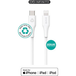 eSTUFF ES602170 USB-C to Lightning Cable 1m White