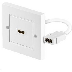 Microconnect Πρίζα HDMI σε Λευκό Χρώμα HDMWALL1