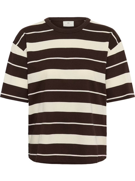 KAFFE KAwinny 1/2 striped t-shirt brown 10511813