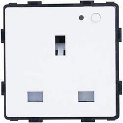 SMART WIFI ΠΡΙΖΑ ΑΓΓΛΙΚΟΥ ΤΥΠΟΥ 13Α ΑΣΠΡΟ, ΜΕ ΕΝΔΕΙΞΗ, ΜΠΟΥΤΟΝ & ΜΕΤΡΗΤΗ - EUROLAMP (152-60667) 24693