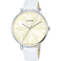 Lorus Γυναικείο Ρολόι με Λευκό Δερμάτινο Λουράκι RG299NX9