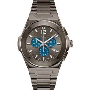 Guess GC Collection Ανδρικό Ρολόι Χρονογράφος με Γκρι Μεταλλικό Μπρασελέ Z33003G5MF Guess GC Collection Ανδρικό Ρολόι Χρονογράφος με Γκρι Μεταλλικό Μπρασελέ Z33003G5MF