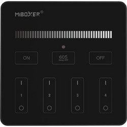 MiBoxer Τηλεχειριστήριο Αφής RF 4 Ζωνών για Μονόχρωμη Ταινία Μαύρο (B1-B)