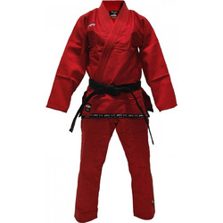Στολή Jiu-Jitsu 450gsm 60% βαμβάκι/40% πολυεστέρας Olympus GRIP (Νο 0) - Κόκκινη