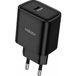 Noozy Edge E25 Φορτιστής χωρίς Καλώδιο με Θύρα USB-C 30W Quick Charge 3.0 & Power Delivery Black