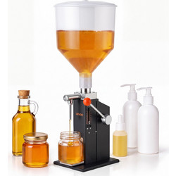 VEVOR Χειροκίνητο Γεμιστικό Υγρών και Πάστας 5-60 ml με Χοάνη 10 L CGZLSSD60MLDXKML5001V0