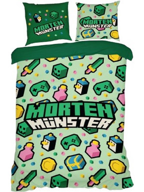 FIRSTGRADE - Morten Munster Bedsheet - 140 x 200 cm (26-MM-BEDSHEET) - Baby and Children