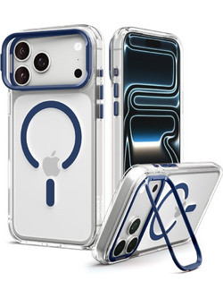 Spigen Ultra Hybrid Optik S MagSafe Θήκη για iPhone 17 Pro Max Clear Navy Blue