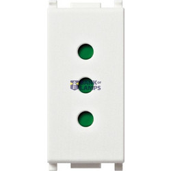 2P+E 10A P11 outlet white