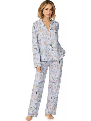 DKNY Σετ Γυναικείες Πιτζάμες Μπλε YI90140F
