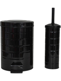 Eurocasa Σετ Κάδος 5 lt και Πιγκάλ Μαύρο Gloss