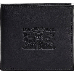 LEVIS VINTAGE TWO HORSE BIFOLD COIN WALLET 77173-0363-0363 Black