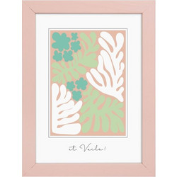 ΚΟΡΝΙΖΑ ΞΥΛΙΝΗ 10Χ15cm MDF AURA ROSE