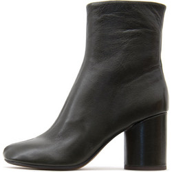 Inuovo Mid Heel Split Toe Γυναικεία Μποτάκια Δερμάτινα