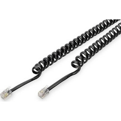 Digitus Τηλεφωνικό Καλώδιο Μαύρο (AK-460101-020-S)