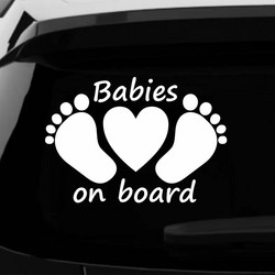 Babies on board Αυτοκόλλητο αυτοκινήτου